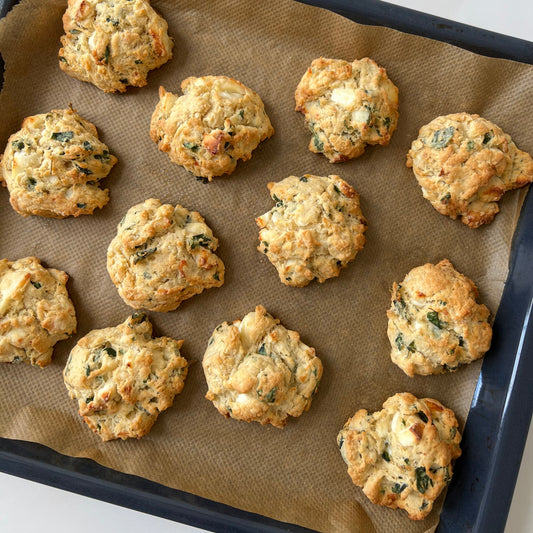 Oregano and Halloumi Scones