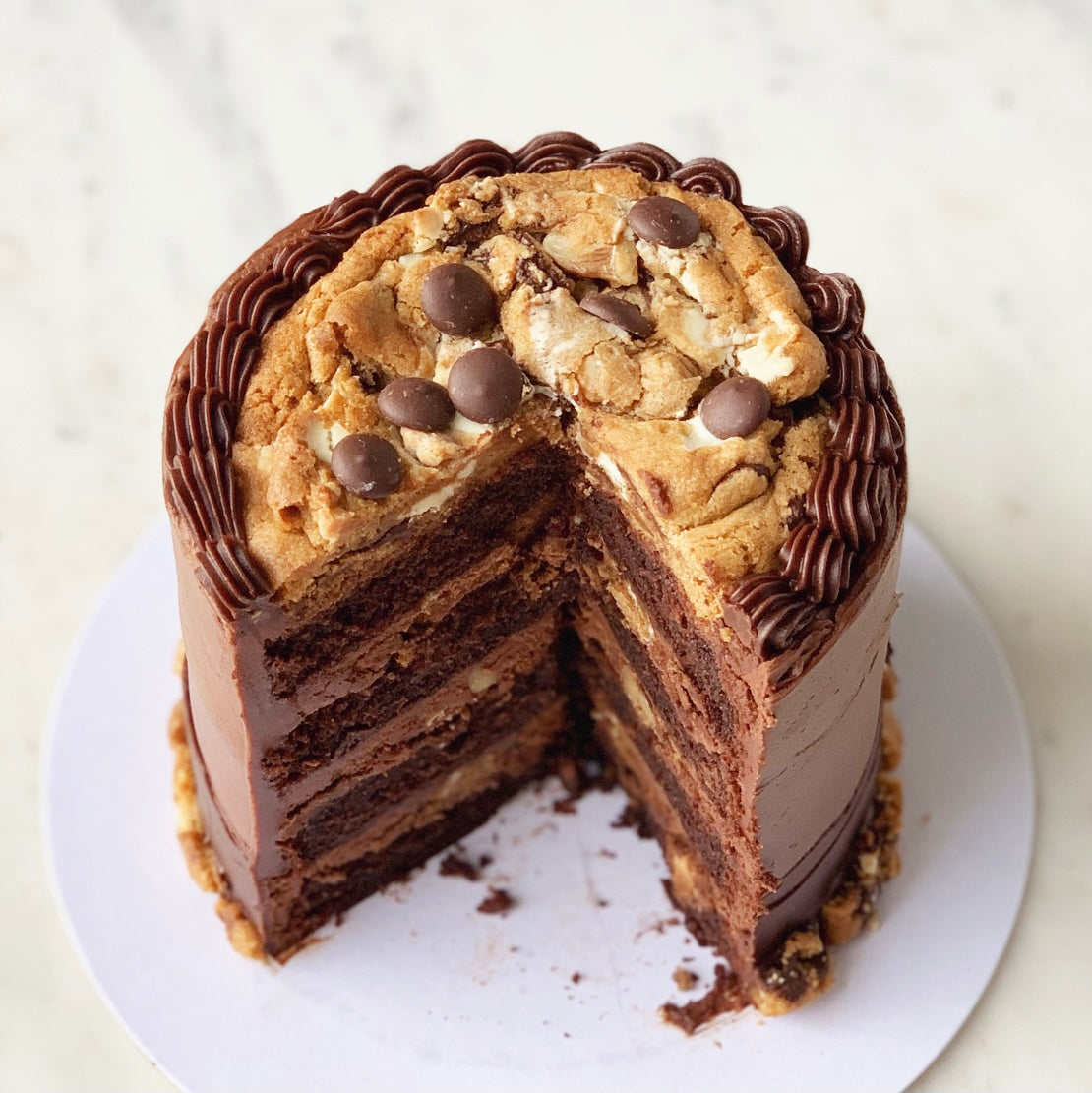 Chocolate Chip Cookie Cake